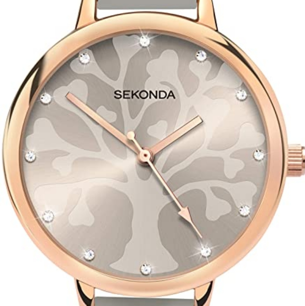 NEW Sekonda Ladies Editions Tree of Life Grey Dial Grey Strap Watch 2649